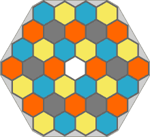 гексагональное игровое поле имеет 37 ячеек
